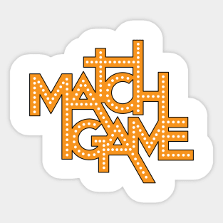 Match Game Sticker
